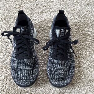 Nike Air Black and Gray Knit Sneakers